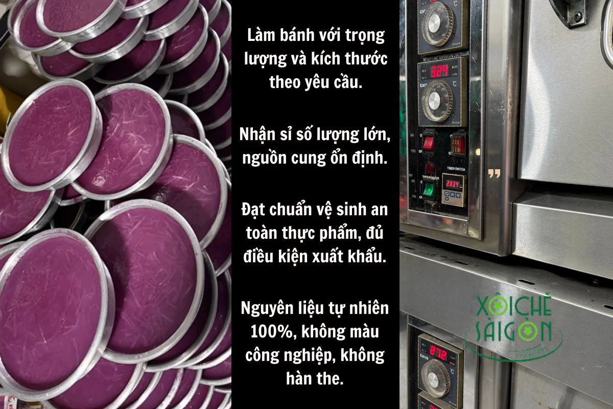 bánh da lợn khoai môn xuất khẩu