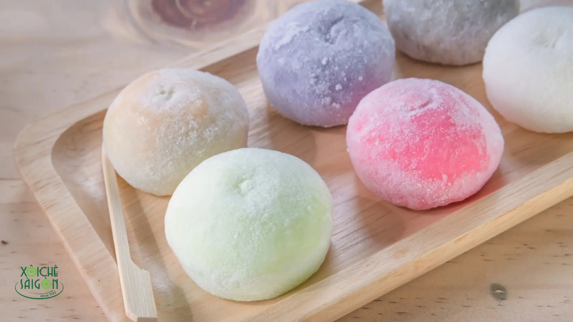 Bánh mochi nhà làm với hương vị hấp dẫn